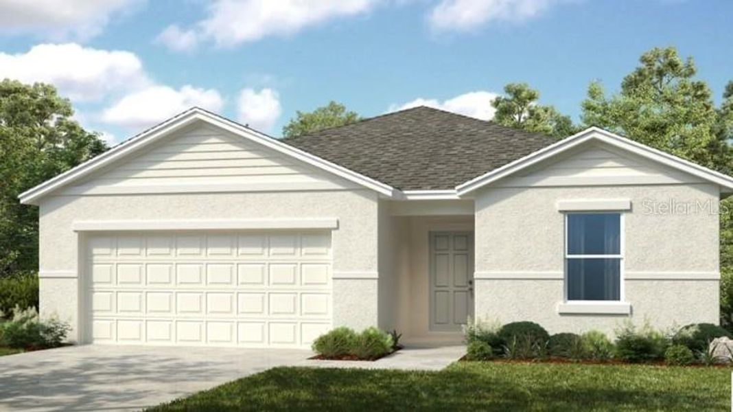 Front exterior of a new home in Solena, North Fort Myers, FL, highlighting curb appeal (Image 1). Front exterior of a new home in Solena, North Fort Myers, FL, highlighting curb appeal (Image 1).