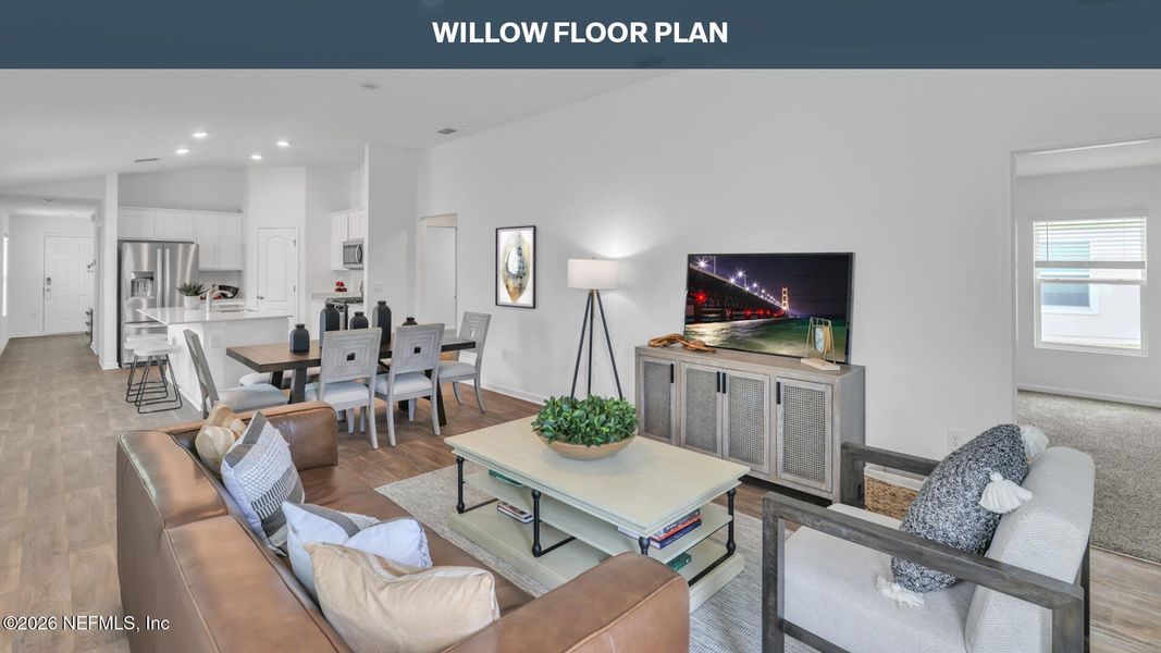 Furnished interior view inside a new home in Grand Reserve, Bunnell (Image 7).