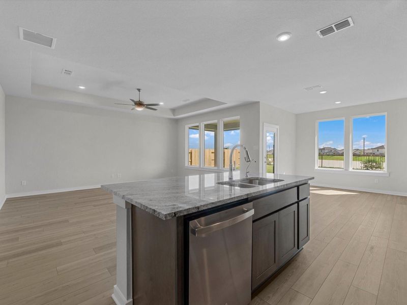 Furnished interior view inside a new home in Mason Woods, Cypress (Image 6).