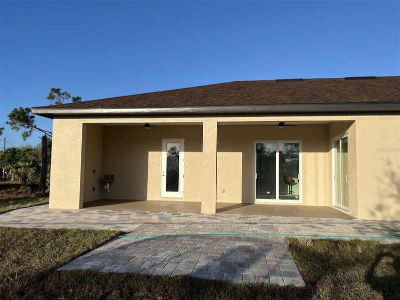 Exterior details and patio area of a home in , North Port (Image 21).