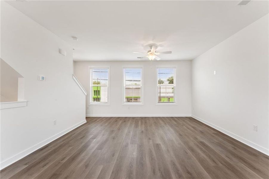 Spacious, unfurnished interior of a new home in Array, Atlanta (Image 12). Spacious, unfurnished interior of a new home in Array, Atlanta (Image 12).