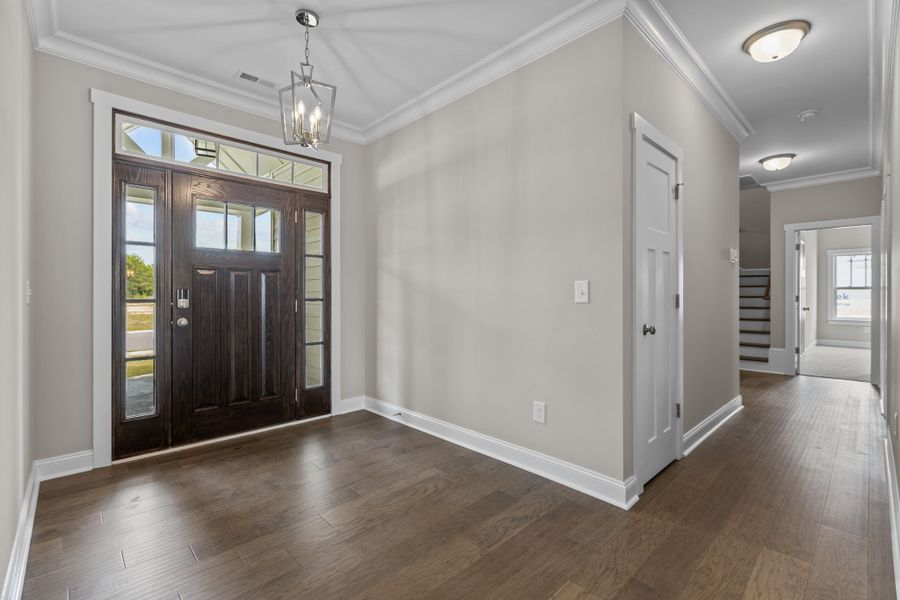 Representative unfurnished interior of a home built from the Haddock by Bill Clark Homes in Laurel Oaks, Greenville (Image 17).
