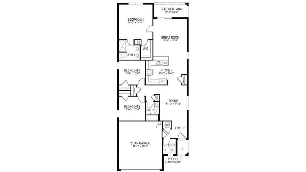 2D floor plan layout for the Allex by D.R. Horton in Westhaven at Heritage Harbour, Bradenton, FL (Image 4). 2D floor plan layout for the Allex by D.R. Horton in Westhaven at Heritage Harbour, Bradenton, FL (Image 4).