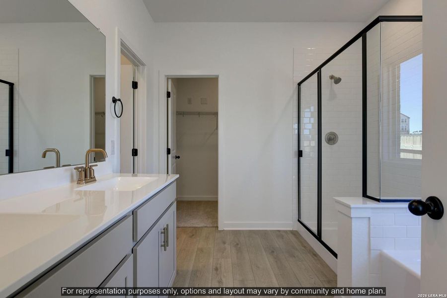 Furnished interior view inside a new home in The Wilder, Adkins (Image 3).