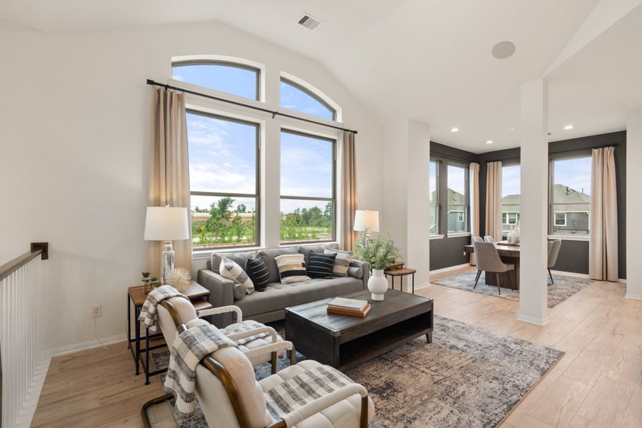 Furnished interior view inside a new home in Woodforest, Montgomery (Image 17). Furnished interior view inside a new home in Woodforest, Montgomery (Image 17).