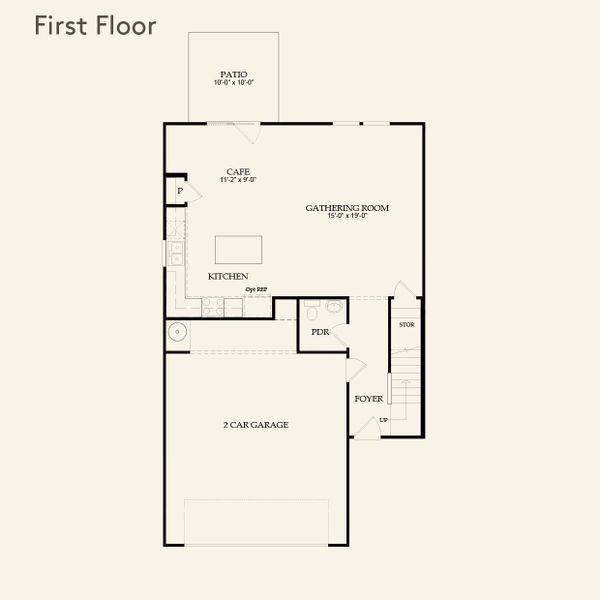 2D floor plan layout for the Oriole by Centex in Baxley Park, Jonesboro, GA (Image 3). 2D floor plan layout for the Oriole by Centex in Baxley Park, Jonesboro, GA (Image 3).
