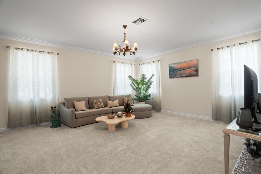 Furnished interior view inside a new home in , Loxahatchee (Image 4).