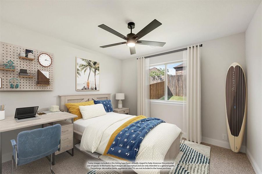 Furnished interior view inside a new home in Country Lakes Classic 50, Denton (Image 7).