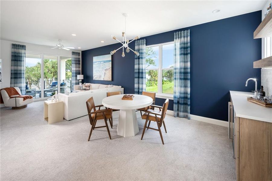 Bonus room of previously built Veranda Model home. Note: Color selections may vary in this pre-construction home.