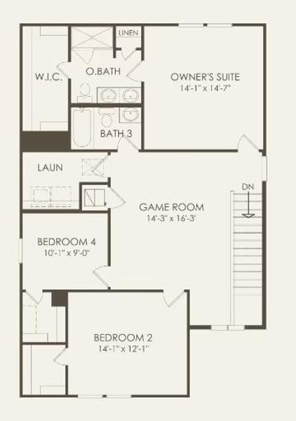 Pulte Homes, Lincoln floor plan