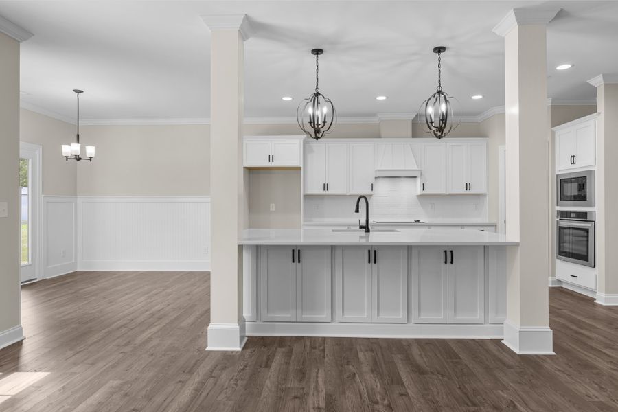 Representative furnished interior of a home built from the Albemarle by Bill Clark Homes in Kennedy's Crossing, Grimesland (Image 7). Representative furnished interior of a home built from the Albemarle by Bill Clark Homes in Kennedy's Crossing, Grimesland (Image 7).