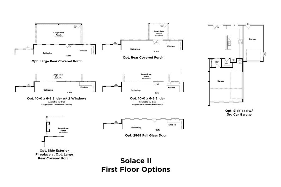 2D floor plan layout for the Solace II by DRB Homes in Richvale Estates, Fairview, TN (Image 5).