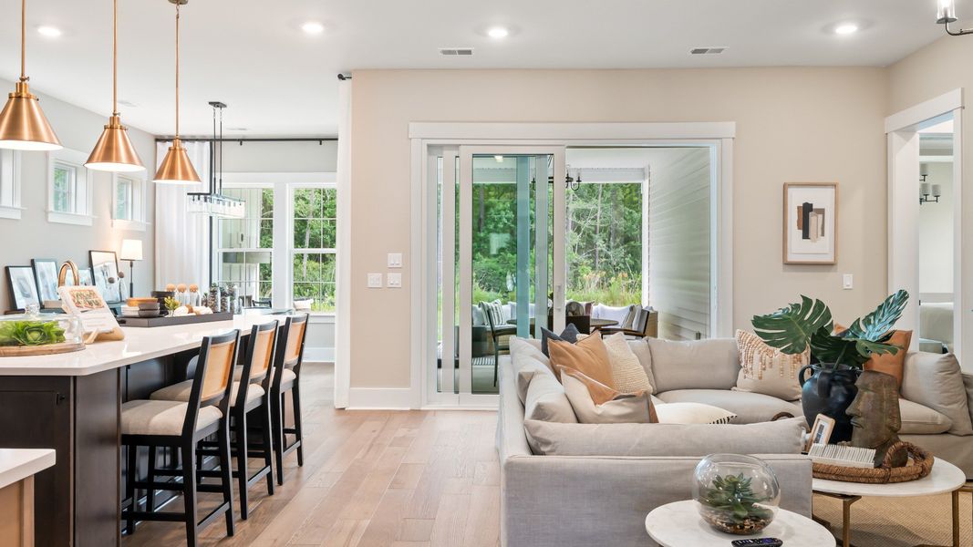Furnished interior view inside a new home in Summerwind Crossing at Lakes of Cane Bay, Summerville (Image 9).