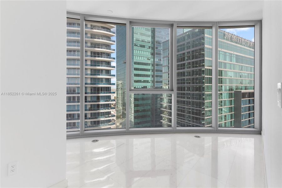 Furnished interior view inside a new home in Aston Martin Residences, Miami (Image 6).