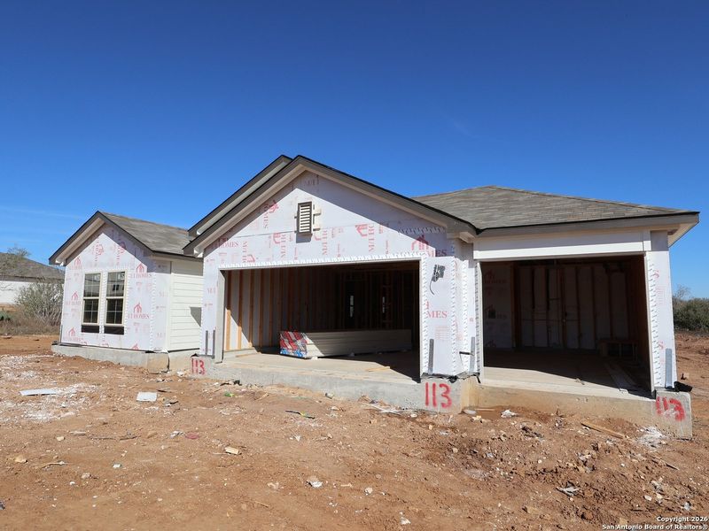 In-progress construction of a new home in Chaparral Ranch, Floresville, TX (Image 22).