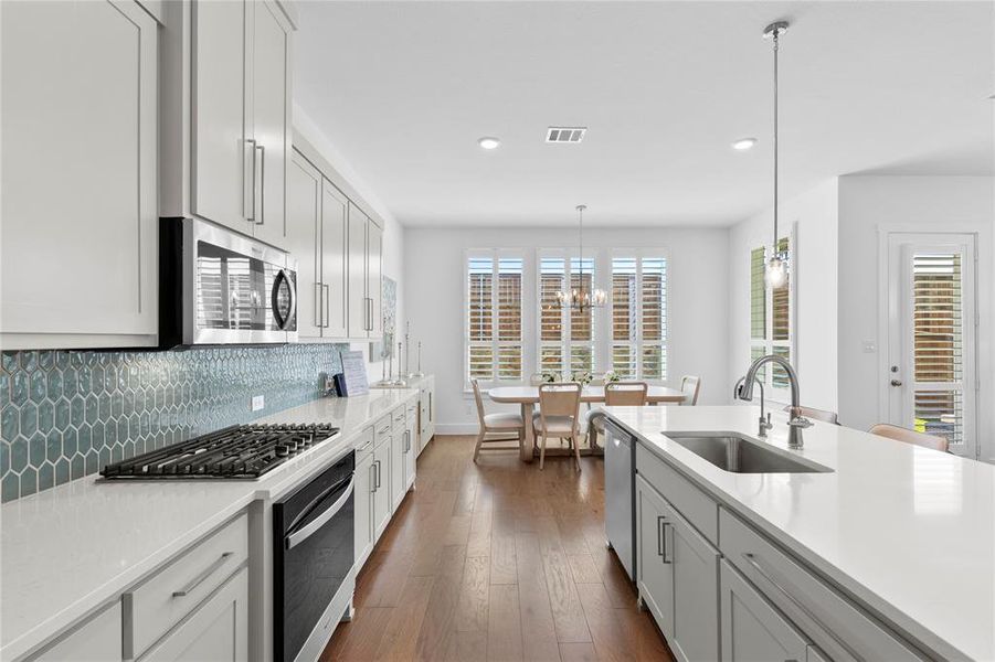 Furnished interior view inside a new home in North Square at Uptown, Celina (Image 30).