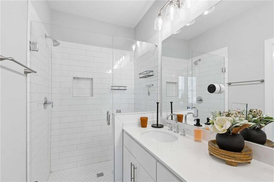 Furnished interior view inside a new home in , Atlanta (Image 30).