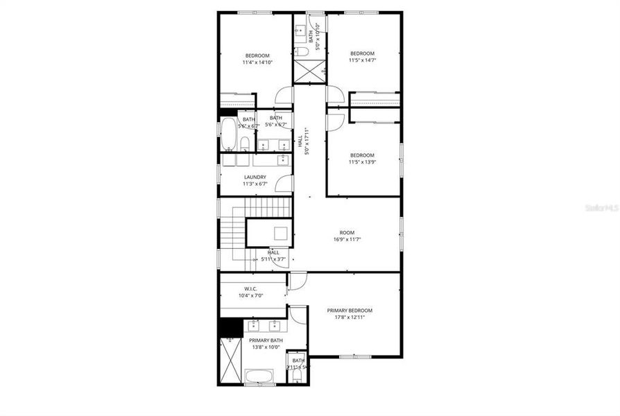 2D floor plan layout of this home in , Orlando, FL (Image 7). 2D floor plan layout of this home in , Orlando, FL (Image 7).