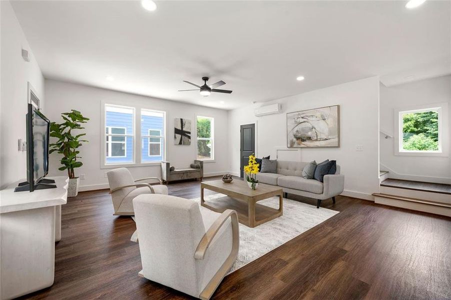 Furnished interior view inside a new home in , Atlanta (Image 20). Furnished interior view inside a new home in , Atlanta (Image 20).