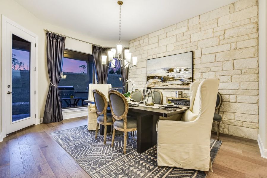 Representative furnished interior of a home built from the Siena II by Giddens Homes in Clearwater Ranch, Liberty Hill (Image 81).