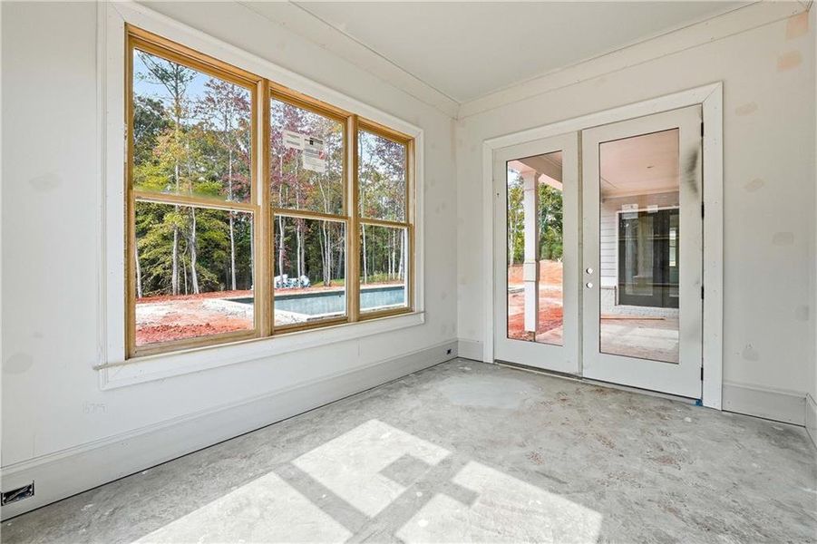 In-progress construction of a new home in , Marietta, GA (Image 18).