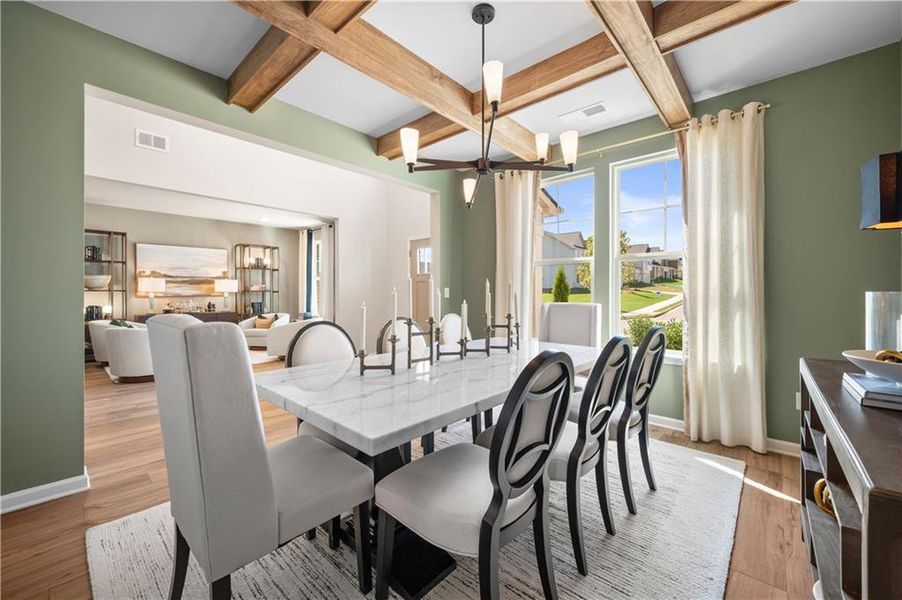 Furnished interior view inside a new home in Adagio, Dacula (Image 8). Furnished interior view inside a new home in Adagio, Dacula (Image 8).