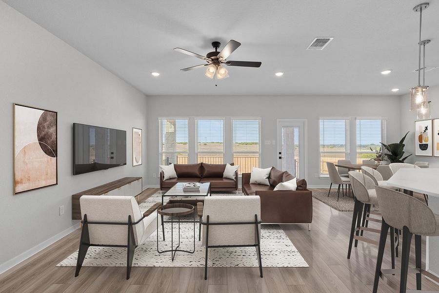 Representative furnished interior of a home built from the Sophie by Omega Builders in Hartrick Ranch, Temple (Image 7).