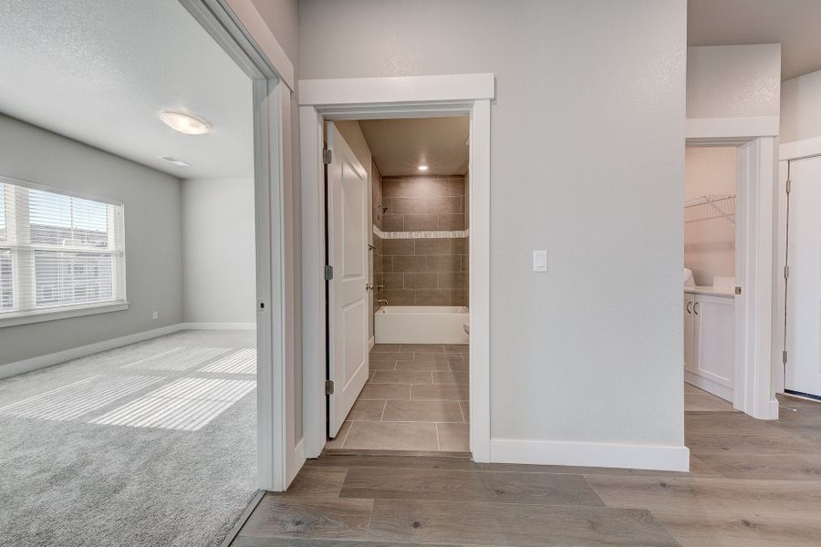 Representative unfurnished interior of a home built from the The Columbia by Landmark Homes in Highlands at Fox Hill, Longmont (Image 29). Representative unfurnished interior of a home built from the The Columbia by Landmark Homes in Highlands at Fox Hill, Longmont (Image 29).