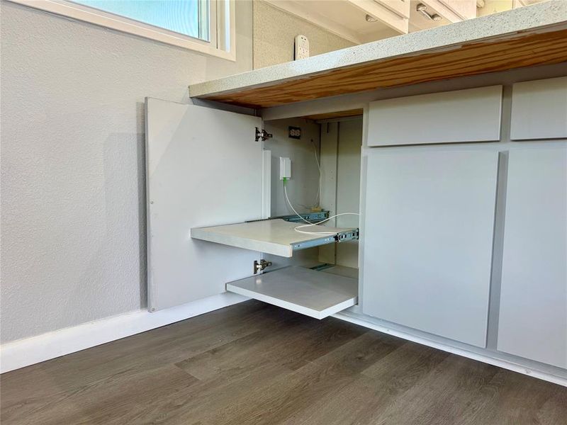 Custom computer area.