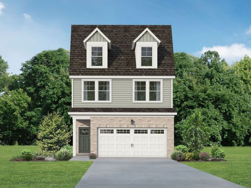 Front exterior of a new home in Lake Park Villas, Wylie, TX, highlighting curb appeal (Image 2). Front exterior of a new home in Lake Park Villas, Wylie, TX, highlighting curb appeal (Image 2).