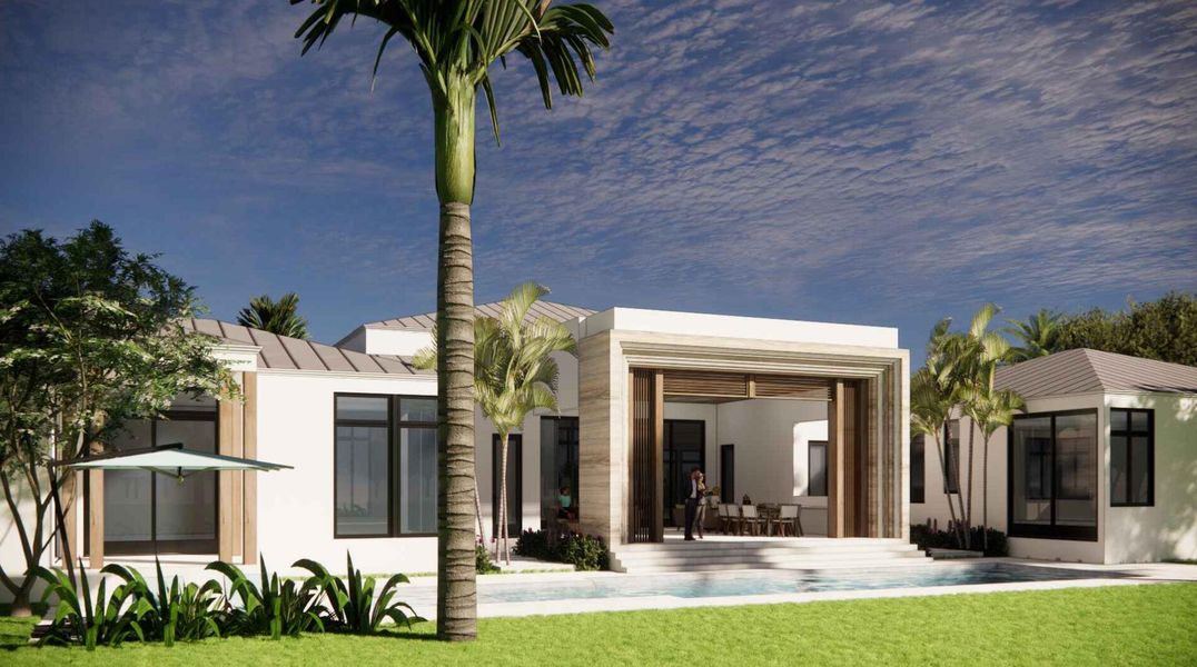 Exterior details and patio area of a home in , Boca Raton (Image 4). Exterior details and patio area of a home in , Boca Raton (Image 4).