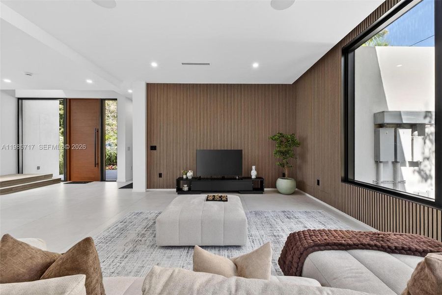 Furnished interior view inside a new home in , Miami (Image 74).