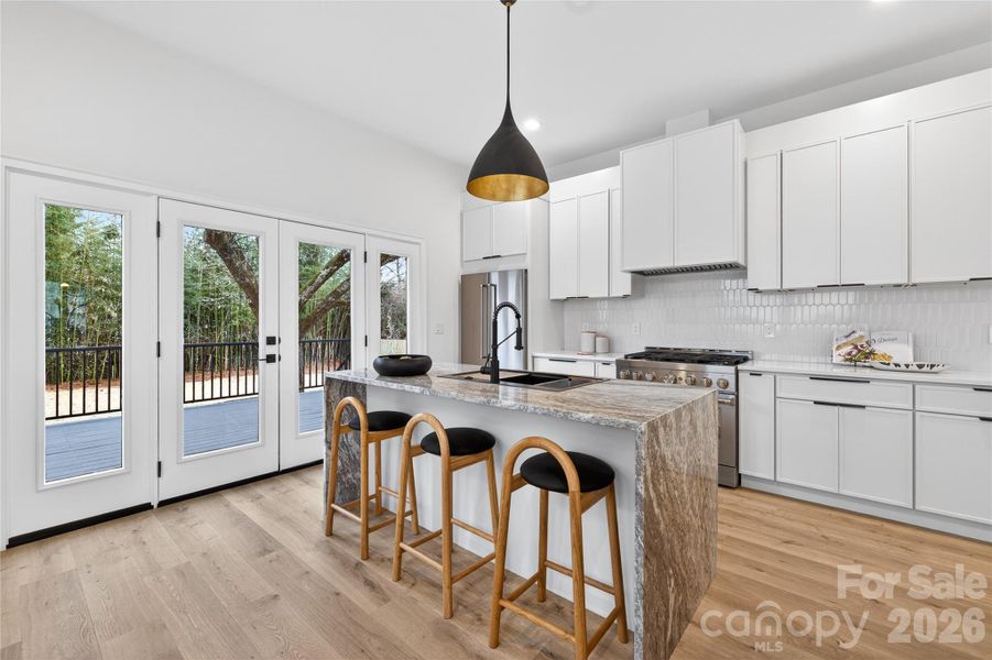 Furnished interior view inside a new home in , Charlotte (Image 8).