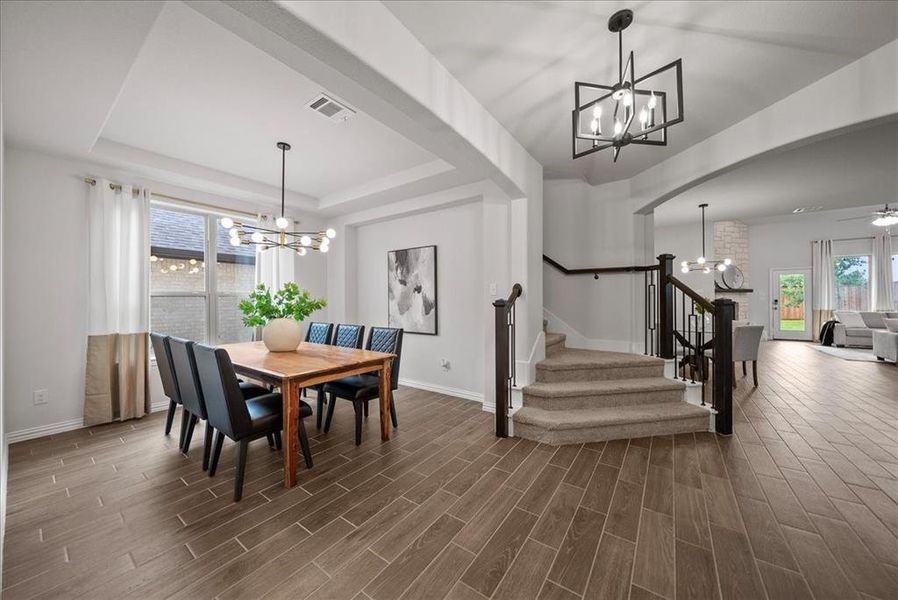 Furnished interior view inside a new home in , Little Elm (Image 18).