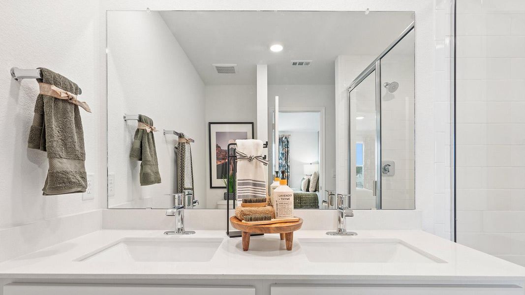 Furnished interior view inside a new home in Avery Centre, Round Rock (Image 29).