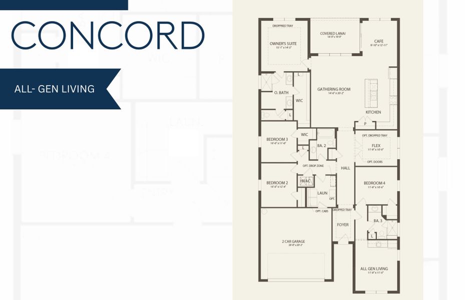 2D floor plan layout for the Concord by Pulte Homes in Highpointe, Stuart, FL (Image 5). 2D floor plan layout for the Concord by Pulte Homes in Highpointe, Stuart, FL (Image 5).