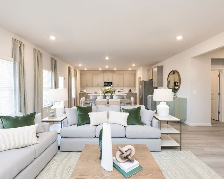 Entertain with ease in your open-concept floorplan.