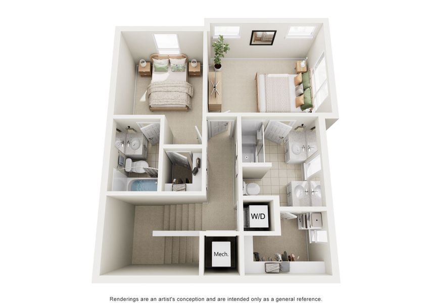 2D floor plan layout for the Conner by Lokal Homes in Lyric at RidgeGate, Lone Tree, CO (Image 5). 2D floor plan layout for the Conner by Lokal Homes in Lyric at RidgeGate, Lone Tree, CO (Image 5).