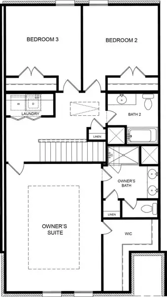 2D floor plan layout for the The Lexington at Heath by Direct Residential Communities in Heath Golf and Yacht Club, Heath, TX (Image 4).