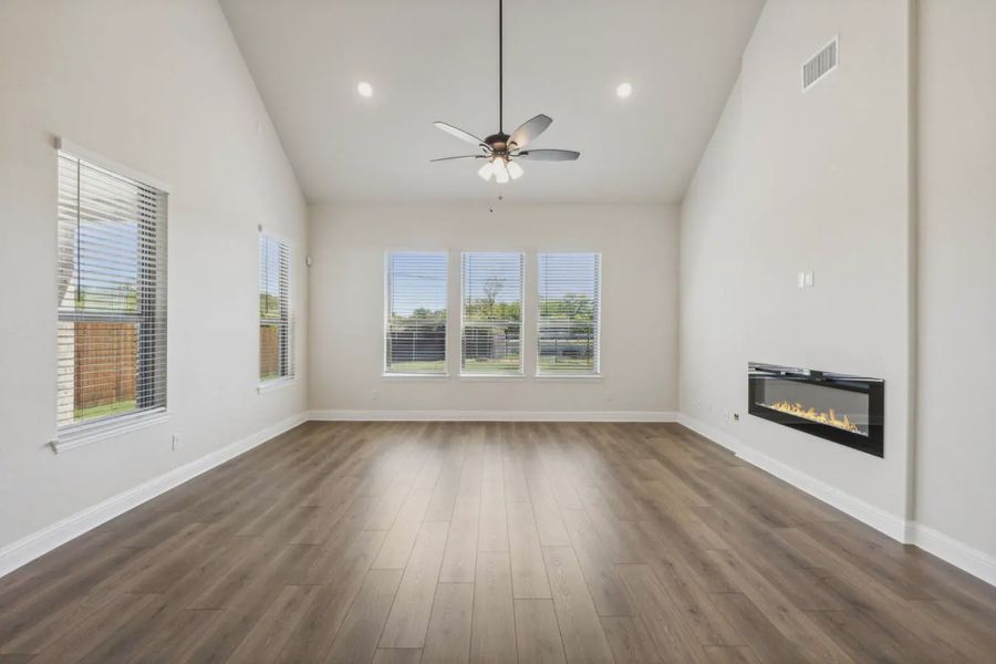 Representative unfurnished interior of a home built from the Cameron by Chesmar Homes in Las Lomas 60's, Forney (Image 3).
