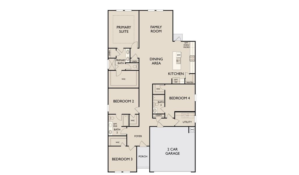 2D floor plan layout for the Hayes by Ashton Woods in The Preserve at the Wilder, Adkins, TX (Image 3). 2D floor plan layout for the Hayes by Ashton Woods in The Preserve at the Wilder, Adkins, TX (Image 3).