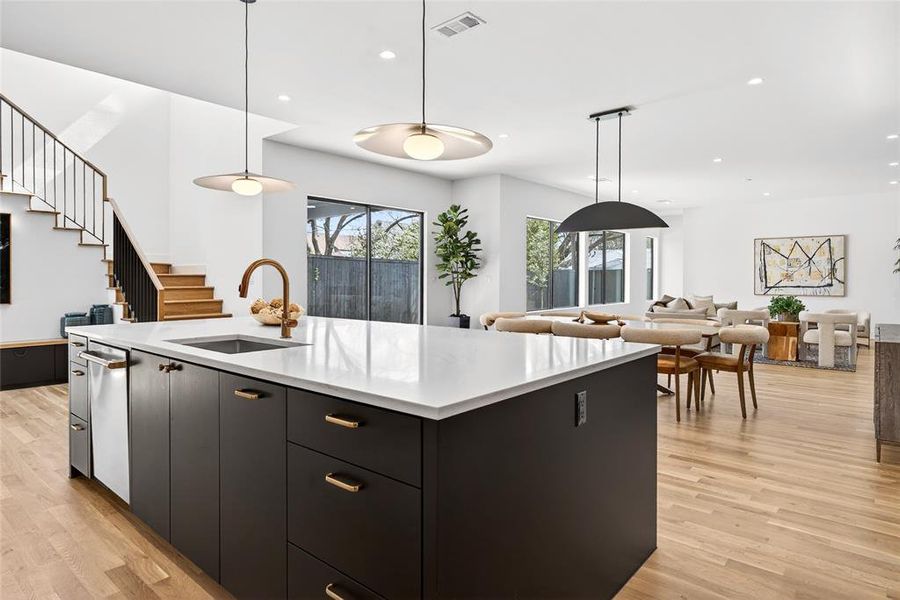 Furnished interior view inside a new home in , Dallas (Image 11).