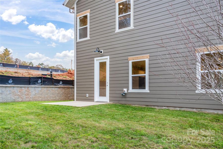 Exterior details and patio area of a home in , Weaverville (Image 25).