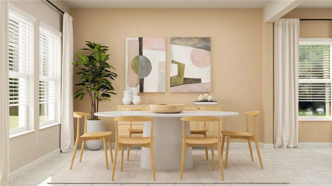 Furnished interior view inside a new home in The Glades at Crossprairie, St. Cloud (Image 4).