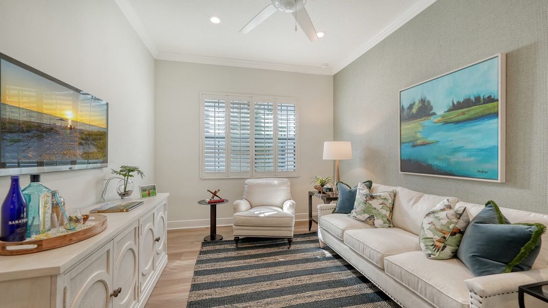 Representative furnished interior of a home built from the Endless Summer 4 by Neal Communities in Vistera of Venice, Venice (Image 9).