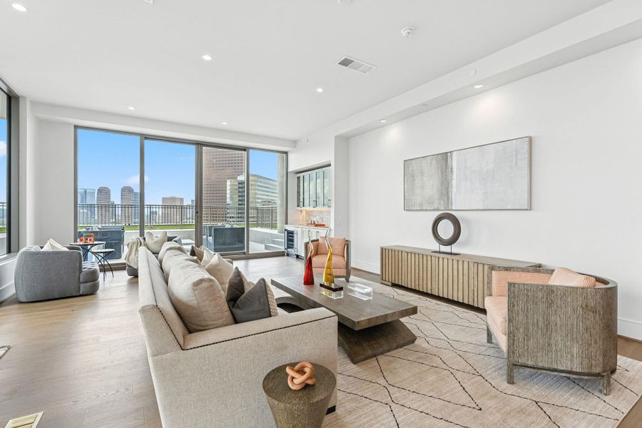 A penthouse with multi-functional space and comfortable living A penthouse with multi-functional space and comfortable living