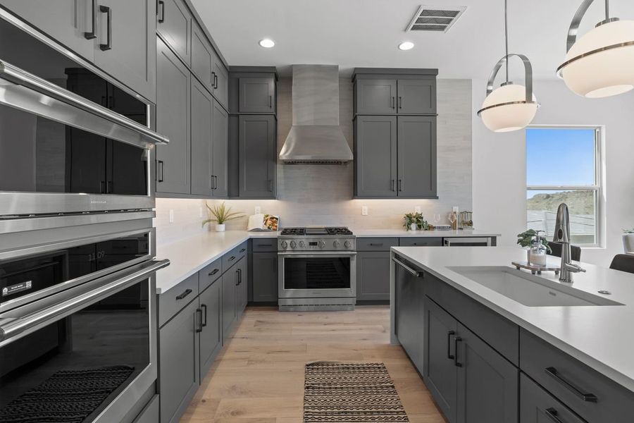 Representative furnished interior of a home built from the Ridgeline by KLMR Homes in Bellos at The Summit, Fountain Hills (Image 20).