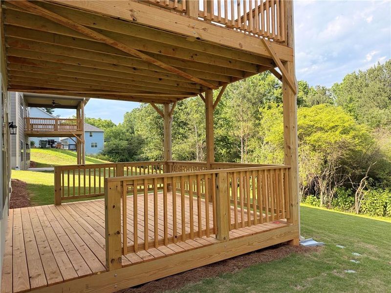 Exterior details and patio area of a home in Magnolia Villas, Cornelia (Image 17).