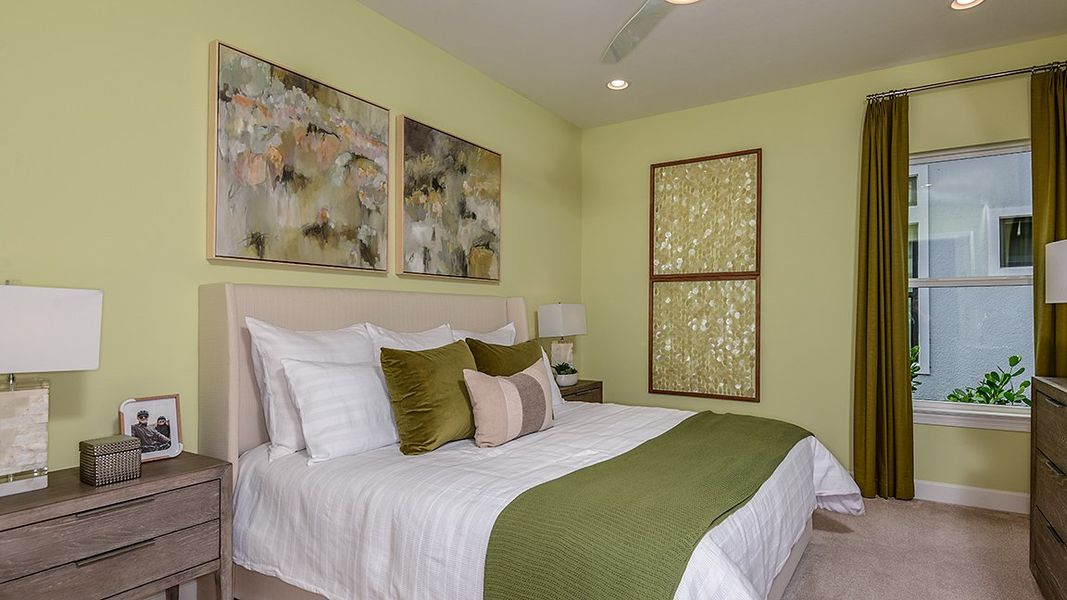 Furnished interior view inside a new home in Esplanade Lake Club, Fort Myers (Image 13).