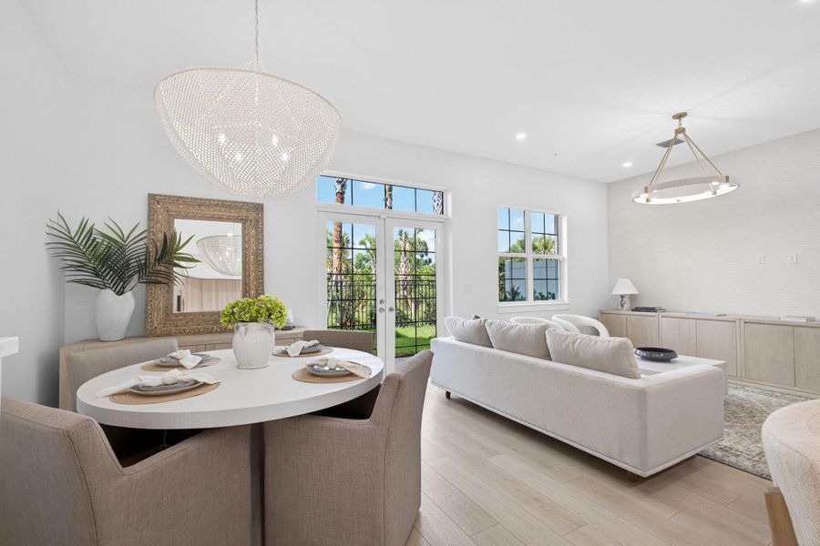 Furnished interior view inside a new home in , Jupiter (Image 32).